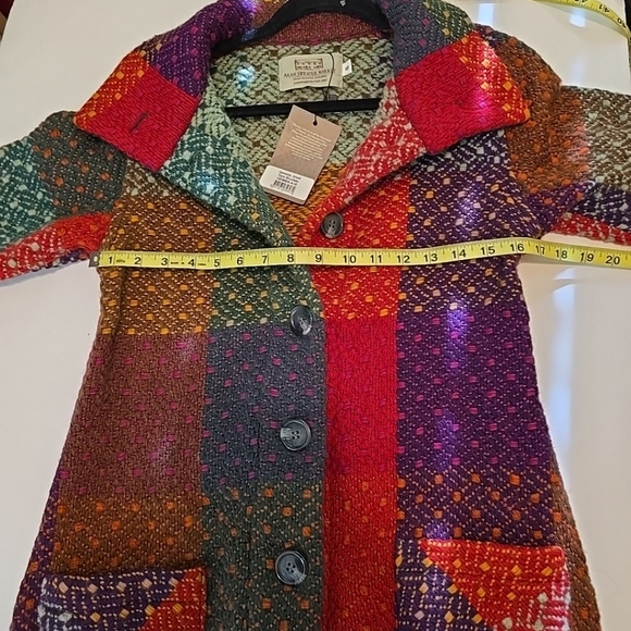 NWT Aran Sweater Market Gemma Multicolor Cardigan Size S - Picture 11 of 12
